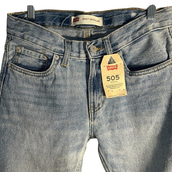 NWT Levi’s 505 Regular Straight Leg Jeans Sz 26 x 26 - Picture 2 of 11